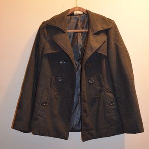 Charcoal Grey Peacoat